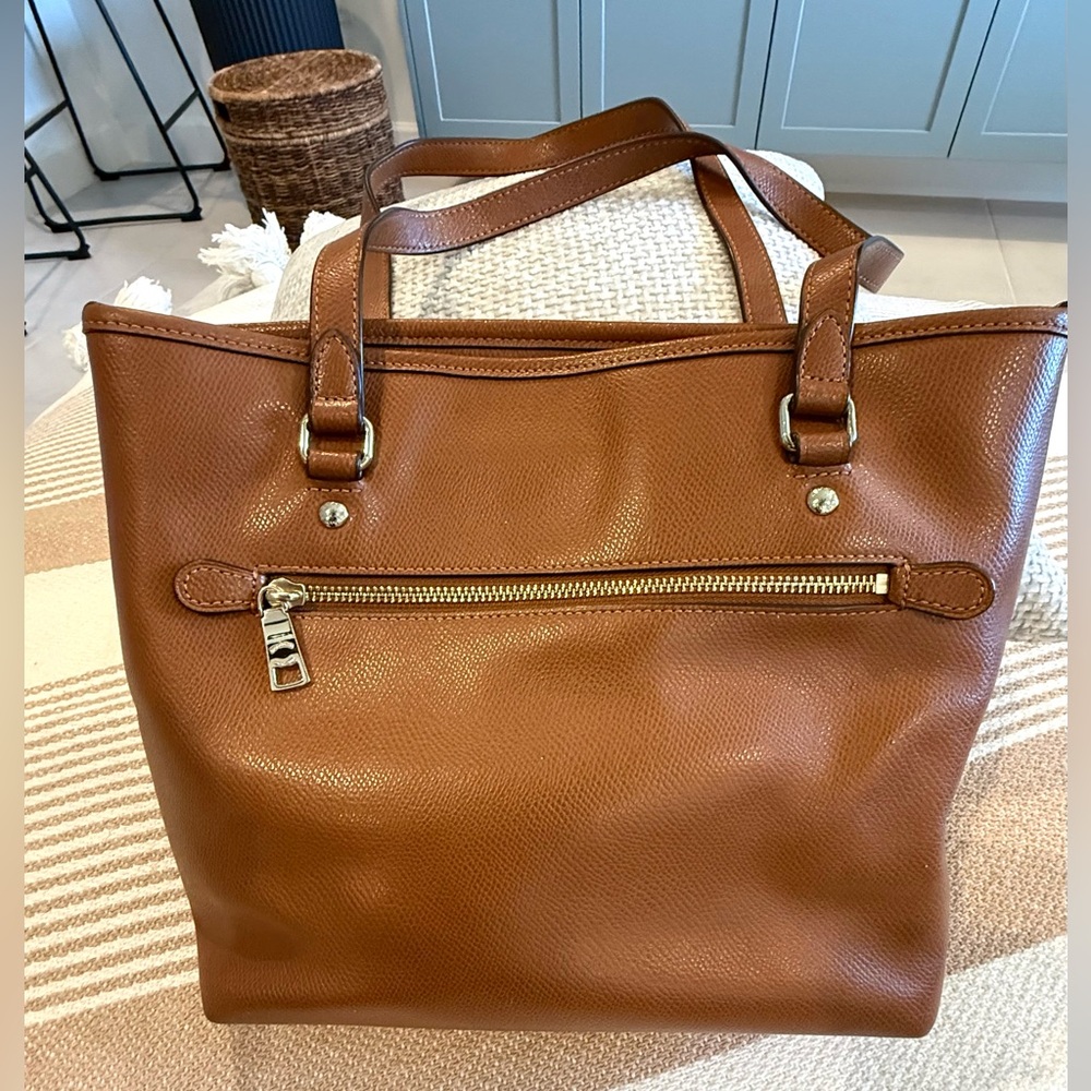 Coach Brown Leather Tote Bag - Picture 2 of 13